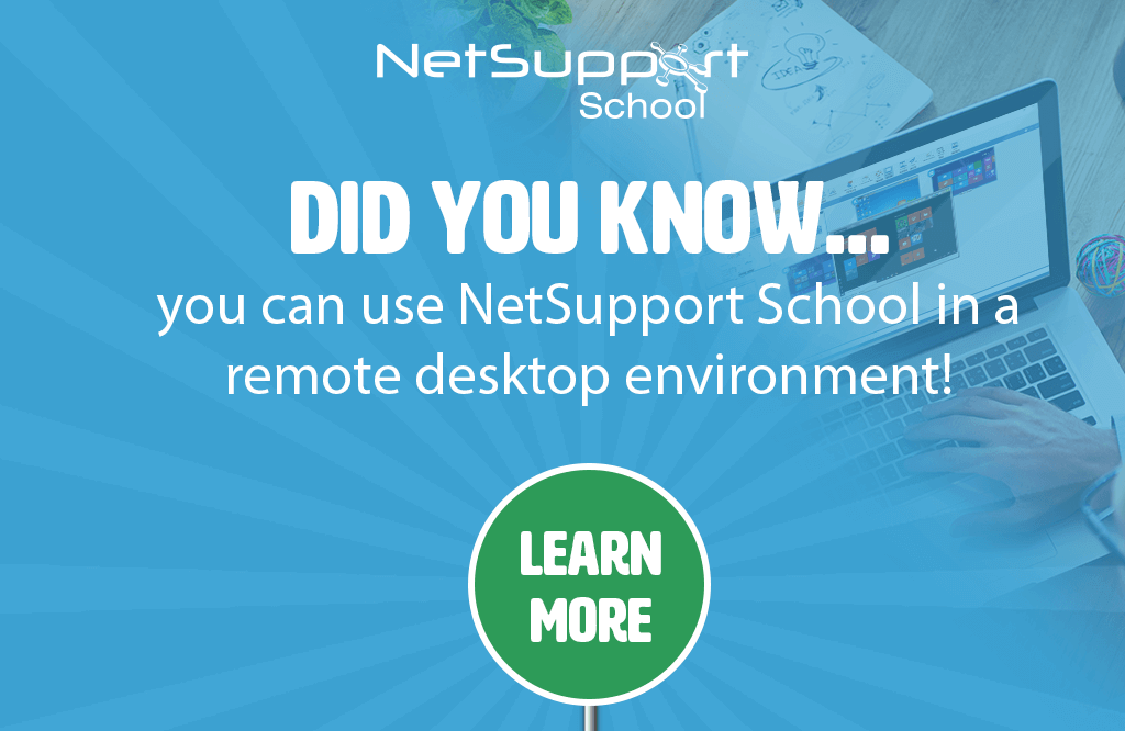 Deliver lessons as normal in a remote desktop environment!